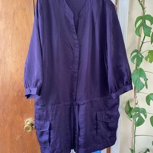Purple Jewel tone romper - size XL.